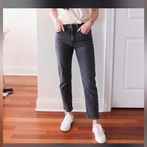 🔴Everlane‎ Washed Black High-Waisted straight Jeans size 26 $110